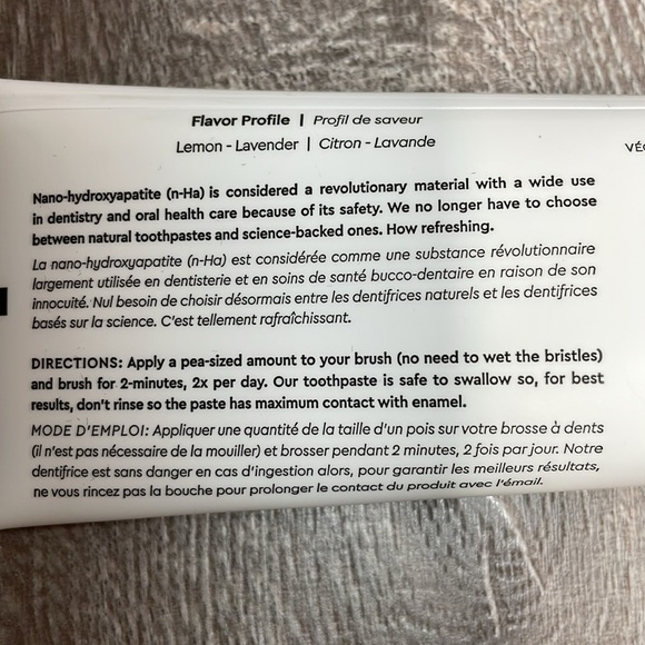 New Boka Nano-Hydroxyapatite Toothpaste Fluoride Free Lemon Lavender 4 oz - Picture 7 of 10